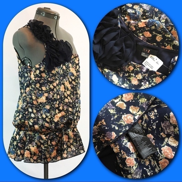 forever 21💕One Shoulder Floral Print Top💕 - Picture 4 of 4